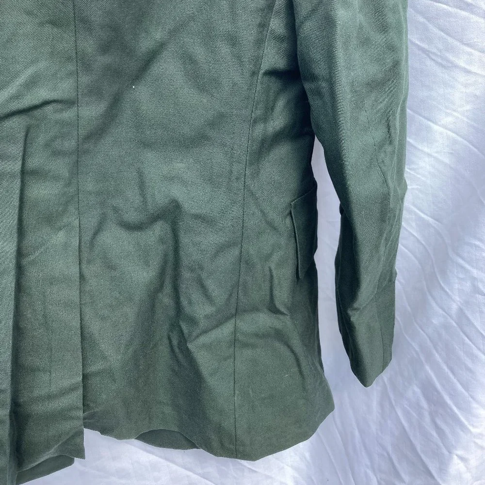 Vintage U.S. Army Men's Coat Green 36R Dress Uniform DeRossi & Son Overcoat - Picture 8 of 10